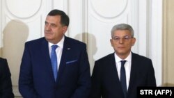 Članovi Predsjedništva BiH Milorad Dodik i Šefik Džaferović 