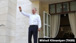 Владимир Путин "Бочаров Ручей" резиденциясында.