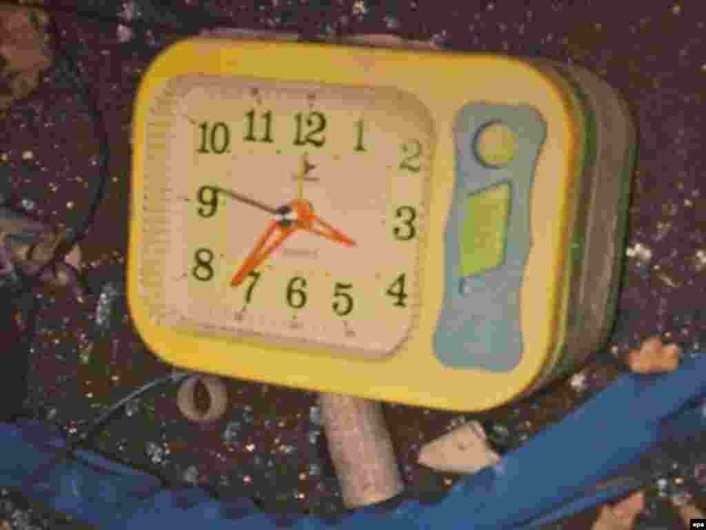 ЗША, Нью-Ёрк: будзільнік, што быў часткай бомбы, знойдзенай у аўтамабілі на Тайм-сквэр.