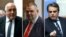 От ляво надясно: лидерът на ГЕРБ Бойко Борисов, на "ДПС - Ново начало" Делян Пеевски и на ПП-ДБ Асен Василев. 