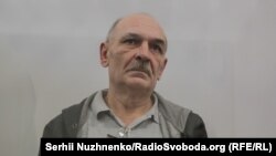 Volodymyr Tsemakh, a "person of interest" to investigators in the downing of Malaysia Airlines Flight MH17, in a Kyiv appeals court on September 5.