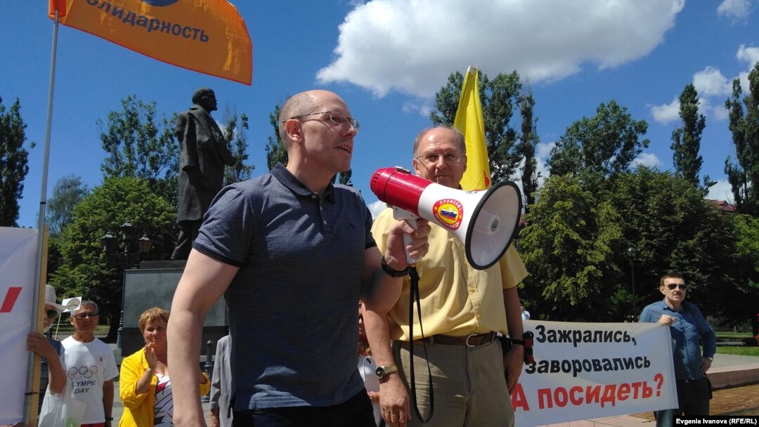 Игорь Рудников на митинге в Калининграде 22 июня