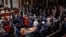 US Congress members on the floor of the House of Representatives at the US Capitol in Washington in July 2025.