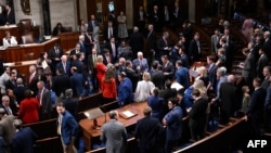 A resolution to limit President Donald Trump's war powers was defeated US House of Representatives (file photo).