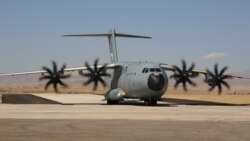 Azerbaijan -- A Turkish military-transport plane lands at Nakhichevan airport, - July 28, 2020