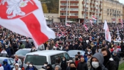 «Партызанскі марш» у Менску 18 кастрычніка