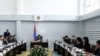 Armenia -- Prime Minister Tigran Sarkisian holds a meeting of his cabinet in Gavar, 24June 2010.