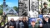 Фотоколлаж снимков убитых на войне крымчан-военных РФ и вернувшихся из Киева бойцов «Беркута»