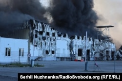Пожар на складе в Бориспольско районе Киевской области поле российского удара, 20 августа 2026 года