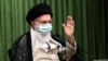 Iranian supreme leader Ali Khamenei wearing face mask 