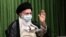 Iranian supreme leader Ali Khamenei wearing face mask 