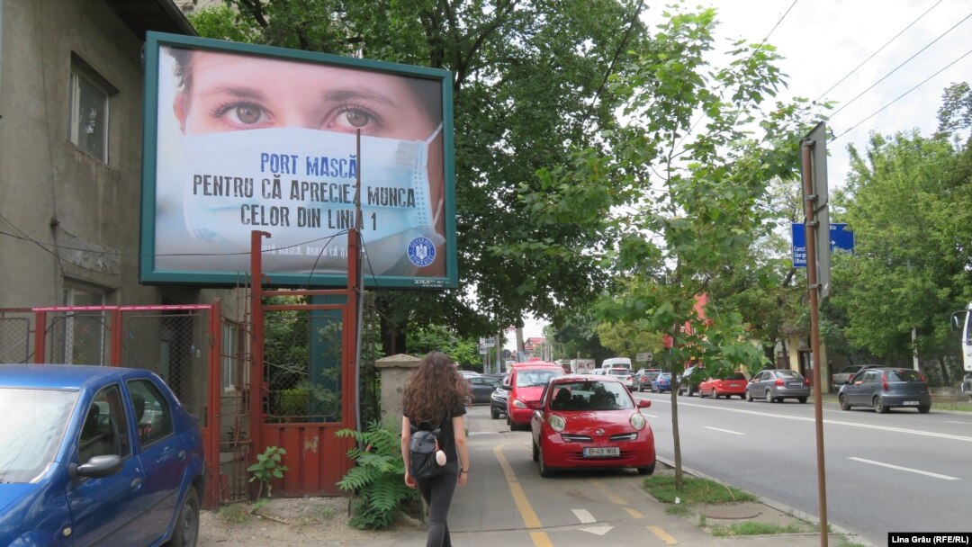 București, Panou publicitar în stradă, campanie a guvernului