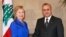 Michel Sleiman şi Hillary Clinton