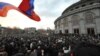 Armenia - Thousands of people demonstrate in Yerevan in support of opposition presidential candidate Raffi Hovannisian, 28Feb2013.