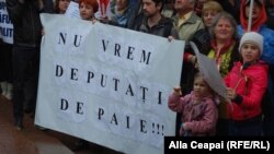 La o acțiune de protest a opoziției