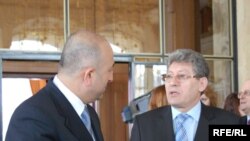 Președintele Mihai Ghimpu și Mevlut Cavusoglu