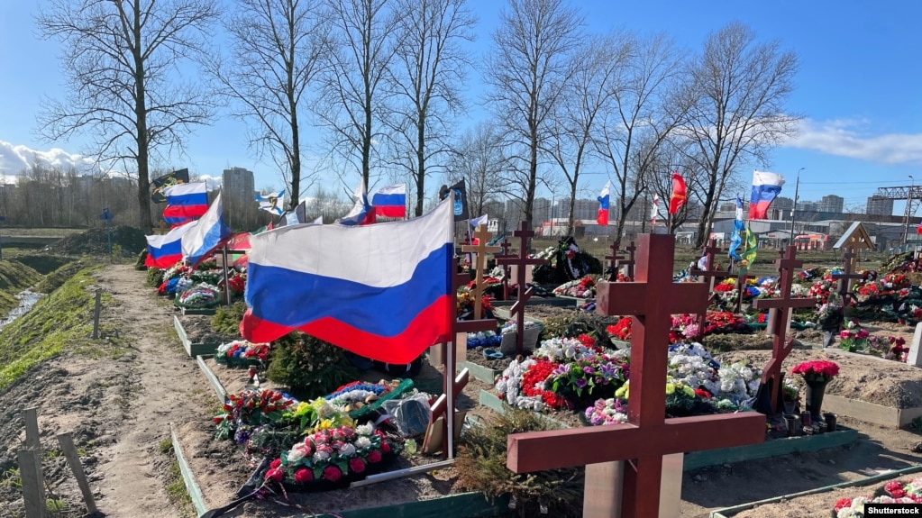 Поховання російських військових, фото ілюстративне