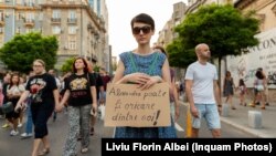 Protest la București pentru Alexandra, adolescenta ucisă la Caracal 