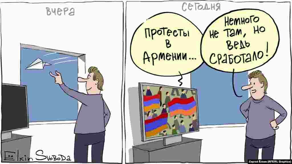 Карикатура російського художника Сергія Йолкіна. НА ЦЮ Ж ТЕМУ