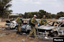 Izraelski vojnici na mjestu gdje je održan festival "Tribe of Nova" 13. oktobra