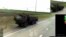 Удар українського БпЛА по російській військовій техніці на трасі під Маріуполем. Скріншот із відео з телеграм-каналу 1-го корпусу НГУ «Азов»