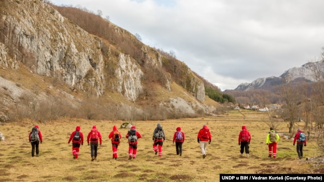 Ekipa sarajevske Gorske službe spašavanja na terenu.