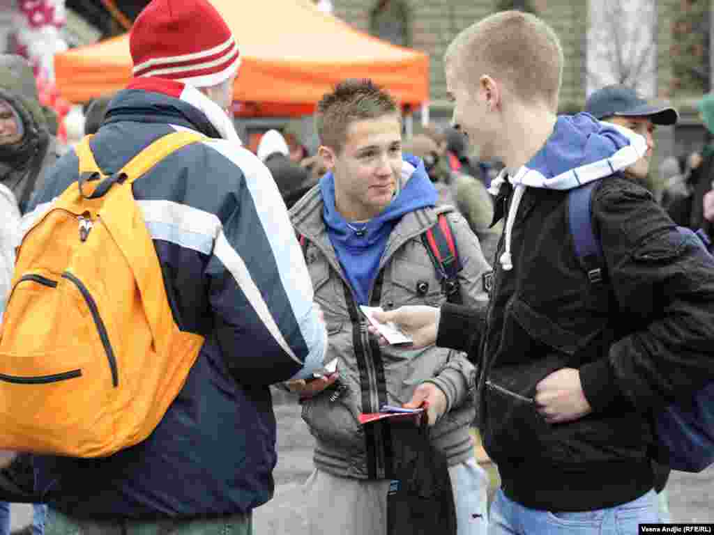 Obilježavanje Međunarodnog dana borbe protiv AIDS-a, Beograd, 1. decembar 2010