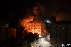 Выбух ізраільскай ракеты ў Сэктары Газа