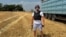 Ukrainian farmer Viktor Hordiyenko on his fields, July 4, 2026.