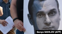 Акция в поддержку Сенцова