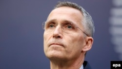 NATO Secretary-General Jens Stoltenberg: NATO allies "reiterated their strong support for Ukraine's sovereignty and territorial integrity," and insisted that they would never "recognize Russia's illegal and illegitimate annexation of Crimea."