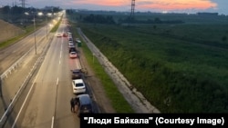 Иркутск, очередь за бензином