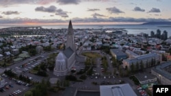 Reykjavik, capitala pitorească a Islandei, într-o vedere aeriană din ajunul referendumului pe tema relațiilor cu UE.
