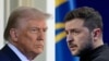 (FILES) (FILES) (COMBO) This combination of pictures created on February 25, 2025 shows US President Donald Trump (L) on February 24, 2025, and Ukraine's President Volodymyr Zelensky (R) on February 23, 2025.