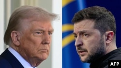 Președintele SUA, Donald Trump, și președintele Ucrainei, Volodimir Zelenski. 