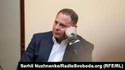 Андрій Єрмак під час судового засідання з обрання запобіжного заходу, Київ, 12 травня 2026 року