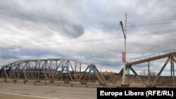 Transnistria, regiunea transnistreană, podul peste Nistru între Tiraspol și Bender, 28 februarie 2021