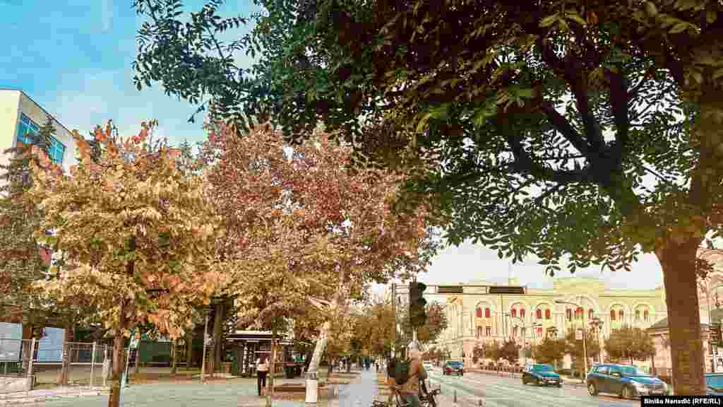 U Banjaluci lišće je dobilo zlatnu boju.