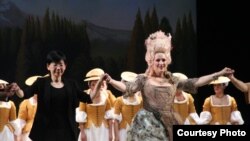 Diana Damrau în rolul Philiine din opera „Mignon” la Grand Théâtre de Genève. (Foto: Iolanda Bădiliţă)