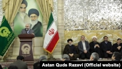 Morteza Bakhtiari, the deputy of custodian and chairman of Astan Quds Razavi, in a meeting with the personnel of Astan on Sunday, November 24, 2018.