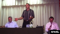 А.Мілінкевіч і Ігар Каныгін ў Віцебску. Верасень 2008-га 