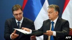 Aleksandar Vučić i Viktor Orban u Budimpešti