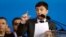 Ukraine – Presidential candidate Volodymyr Zelenskiy attends a policy debate with his rival, Ukraine's President Petro Poroshenko, at the National Sports Complex Olimpiyskiy stadium in Kyiv, April 19, 2019