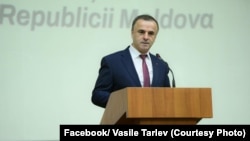 Vasile Tarlev la evenimentul de lansare în campanie pentru fotoliu de președinte al R. Moldova.