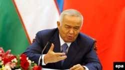 Uzbek President Islam Karimov during a recent China visit