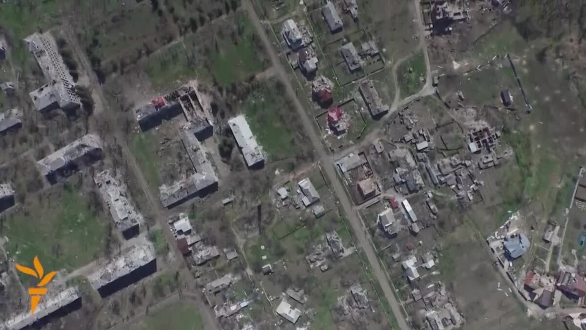 Drone Footage Shows Extent Of Damage To Ukrainian Village