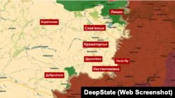 Ключові для оборони вільної частини Донбасу населені пункти на мапі DeepState від 11 червня 2026 року
