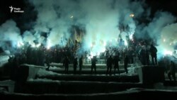У Харкові провели смолоскипну хода з фаєрами «за порядок в Україні» (відео)