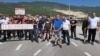 Blokada saobraćajnice koja povezuje Nikšić sa opštinama Kotor i Trebinje (BiH), 9. jun 2025.