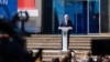 Premierul interimar al României, Ilie Bolojan, vorbind la un eveniment de promovare a reformei teritorial-administrative la Chișinău, pe 29 mai 2026